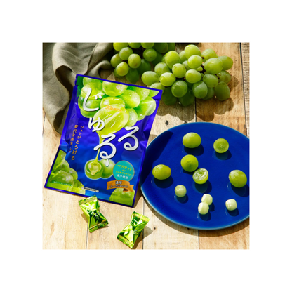 Kanro Jururu Shine Muscat Candy 60g | Pack of 2 | Made in Japan