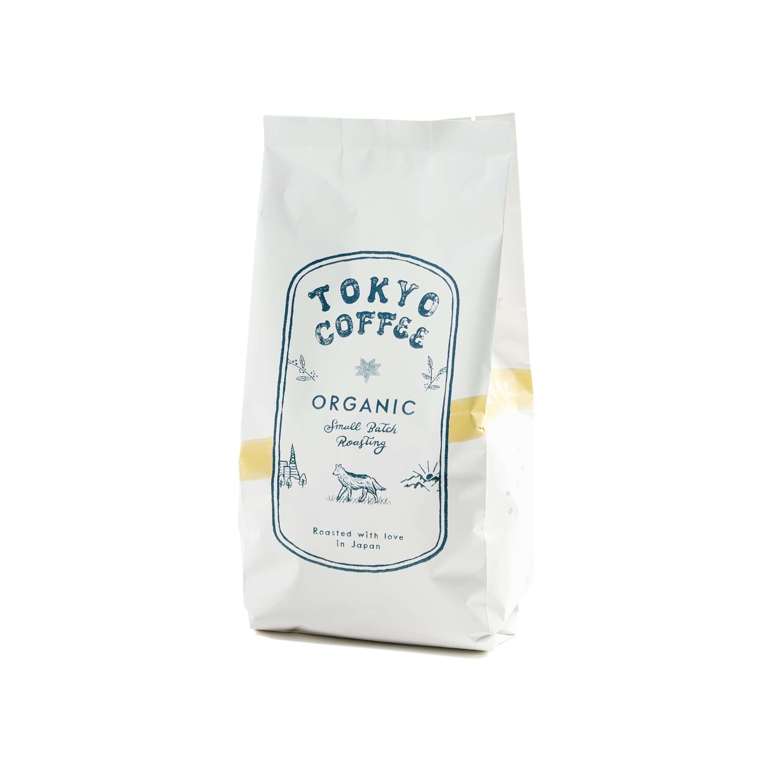TOKYO COFFEE Original Organic Blend Coffee Beans | Home Roasted | Organic JAS Coffee Beans (Whole Beans 400g) | Japanese Coffee