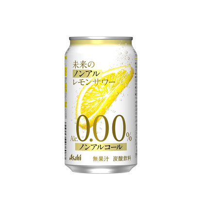 Asahi Mirai Non-Alcoholic Lemon Sour 345ml can with real lemon slice