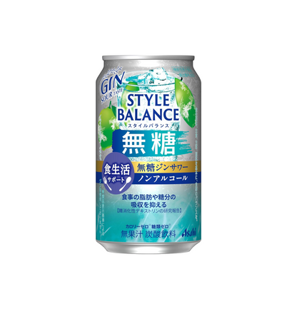Asahi Style Balance Sugar-Free Non-Alcoholic Gin Sour 350ml can