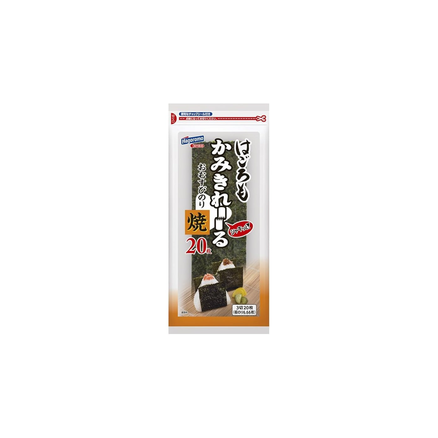 Kamikire-Ru 5265 Hagoromo Kamikire, Grilled Rice Weed Nori, 3 Cuts, 20 Sheets x 5 Pieces product image