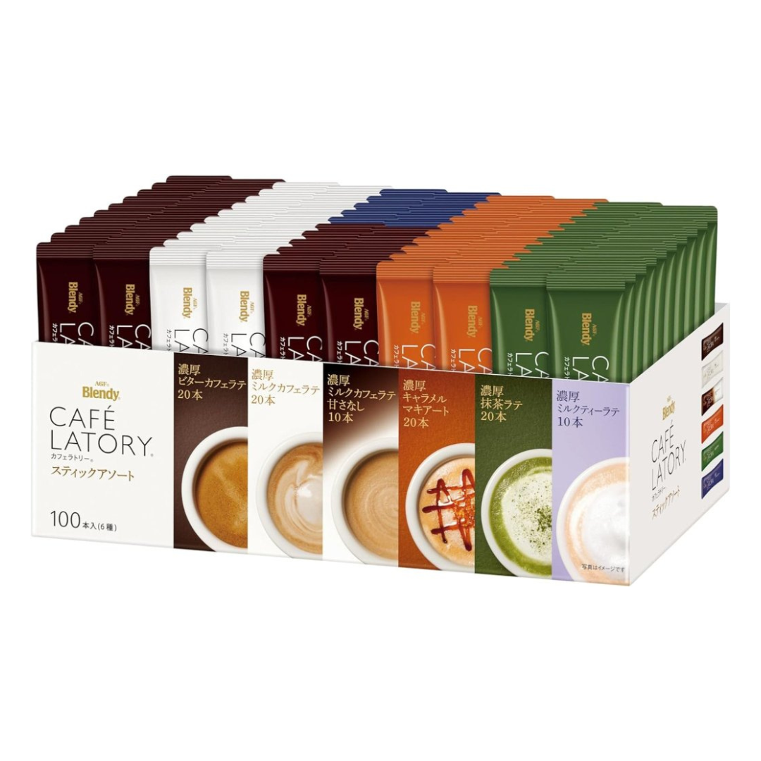 AGF Blendy CafeLatory Stick Coffee Assortment 100 Sticks [Coffee Assortment] [Coffee Gift] | Made in Japan