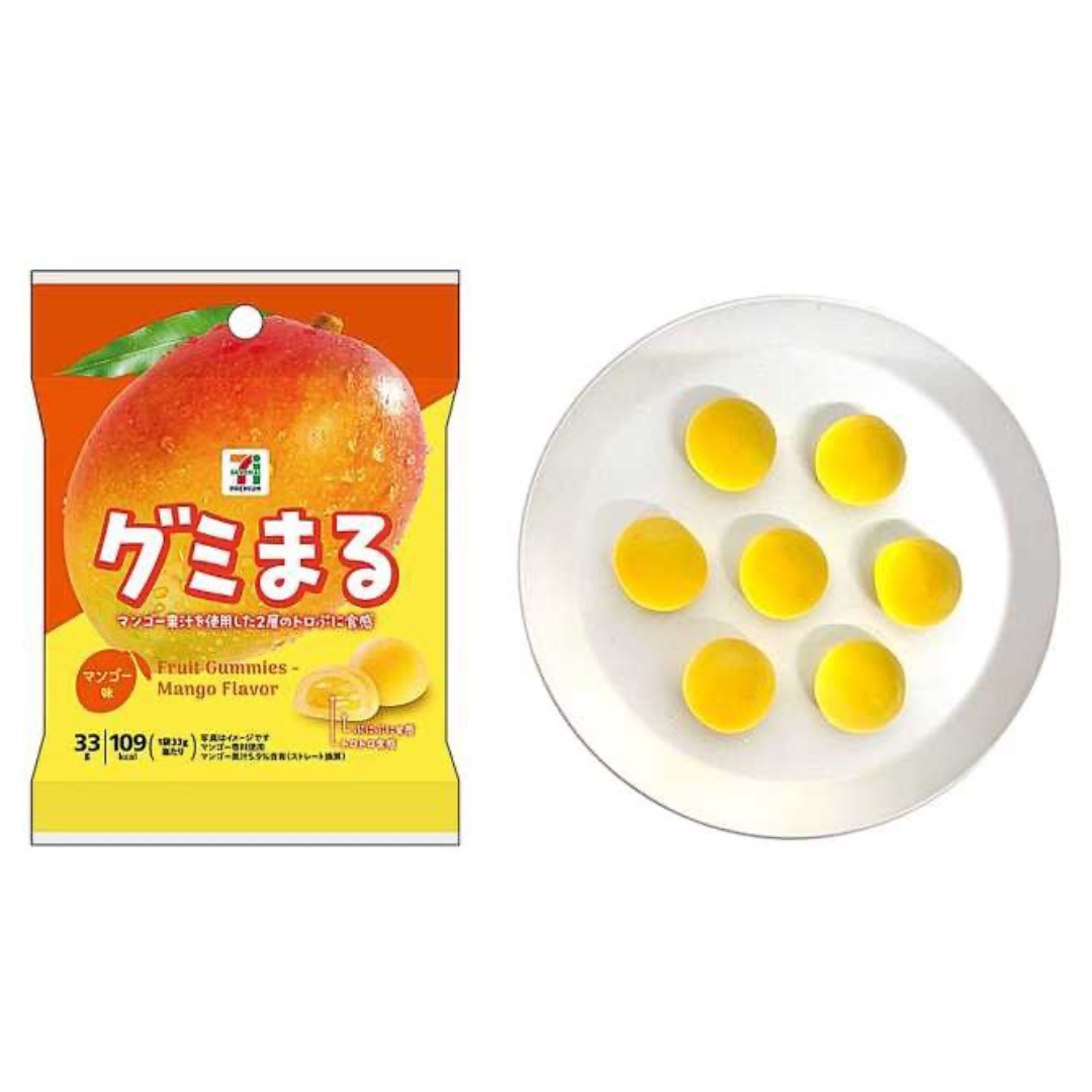 Seven Premium Gumi-Maru Mango Flavor Gummy| Pack of 2 | Made in Japan