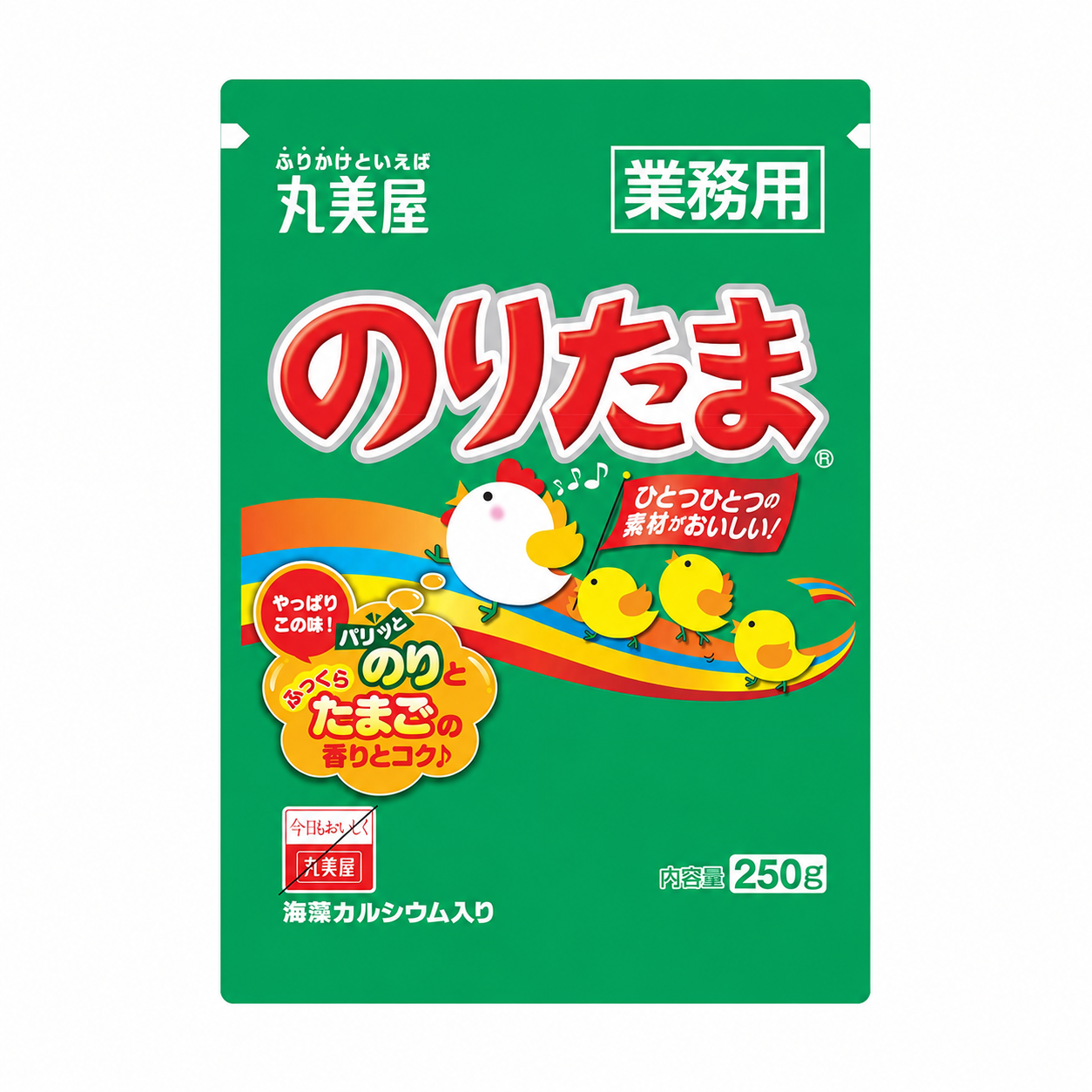 Marumiya Noritama Furikake 250g Japanese nori and egg rice seasoning – pack of 1