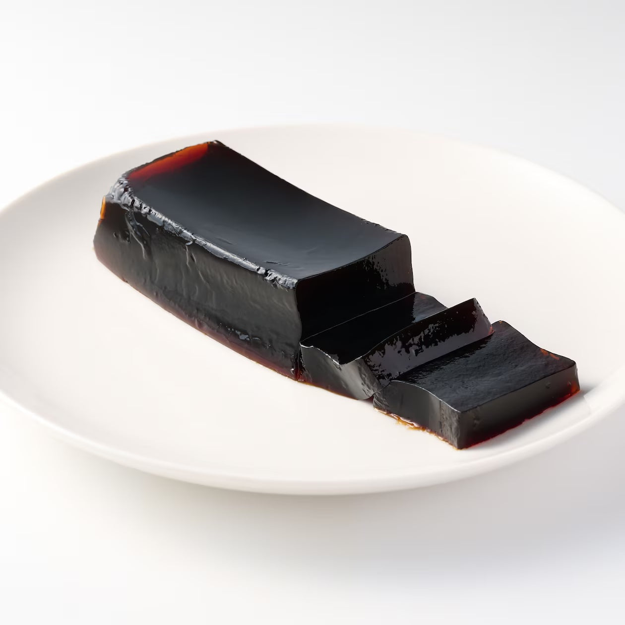 MUJI Original Blend Coffee Jelly sliced and ready to serve