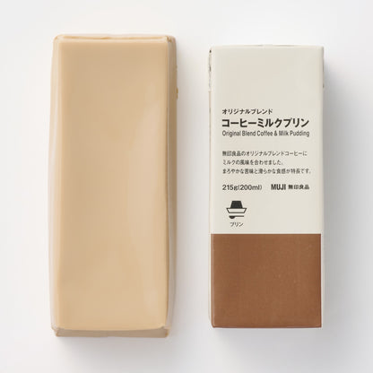 MUJI Japanese coffee milk pudding served chilled