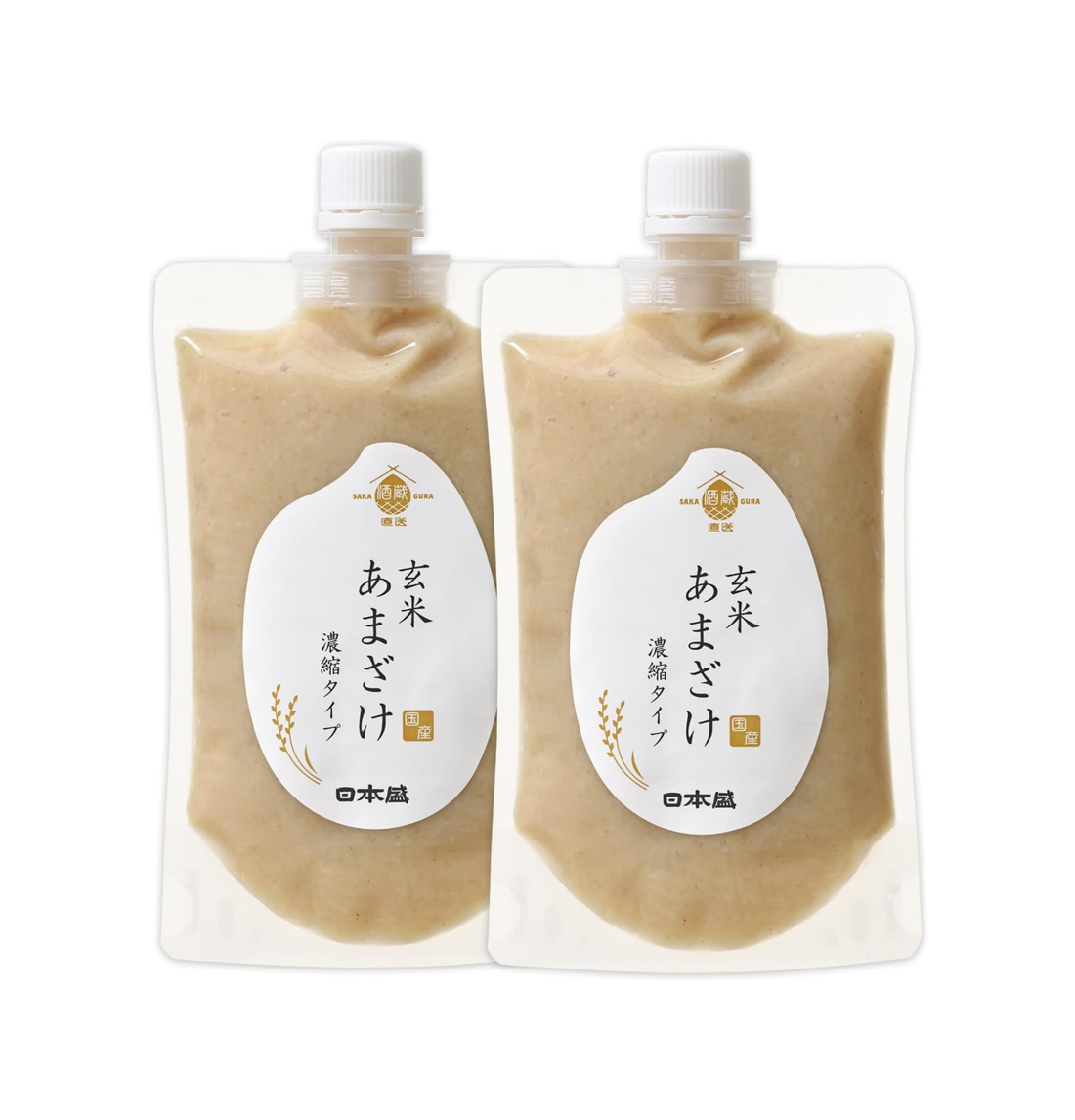 Nihonsakari Japanese Brown Rice Amazake Concentrate – Pack of 2 (300g Each) | No Added Sugar, Non-Alcoholic