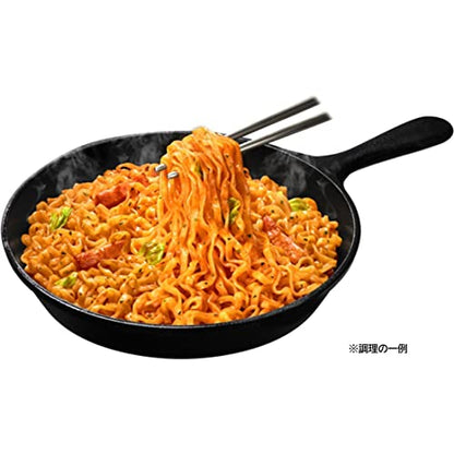 Nissin Pokkunmyon Korean-style carbonara instant noodles detail