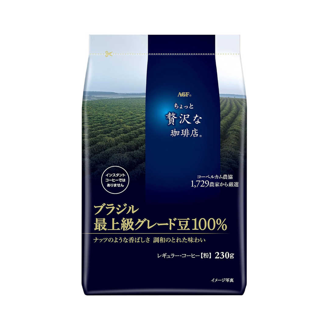 AGF A Slightly Luxurious Regular Coffee 100% Brazilian | 230 GM | Made in Japan | Japanese Coffee Powder