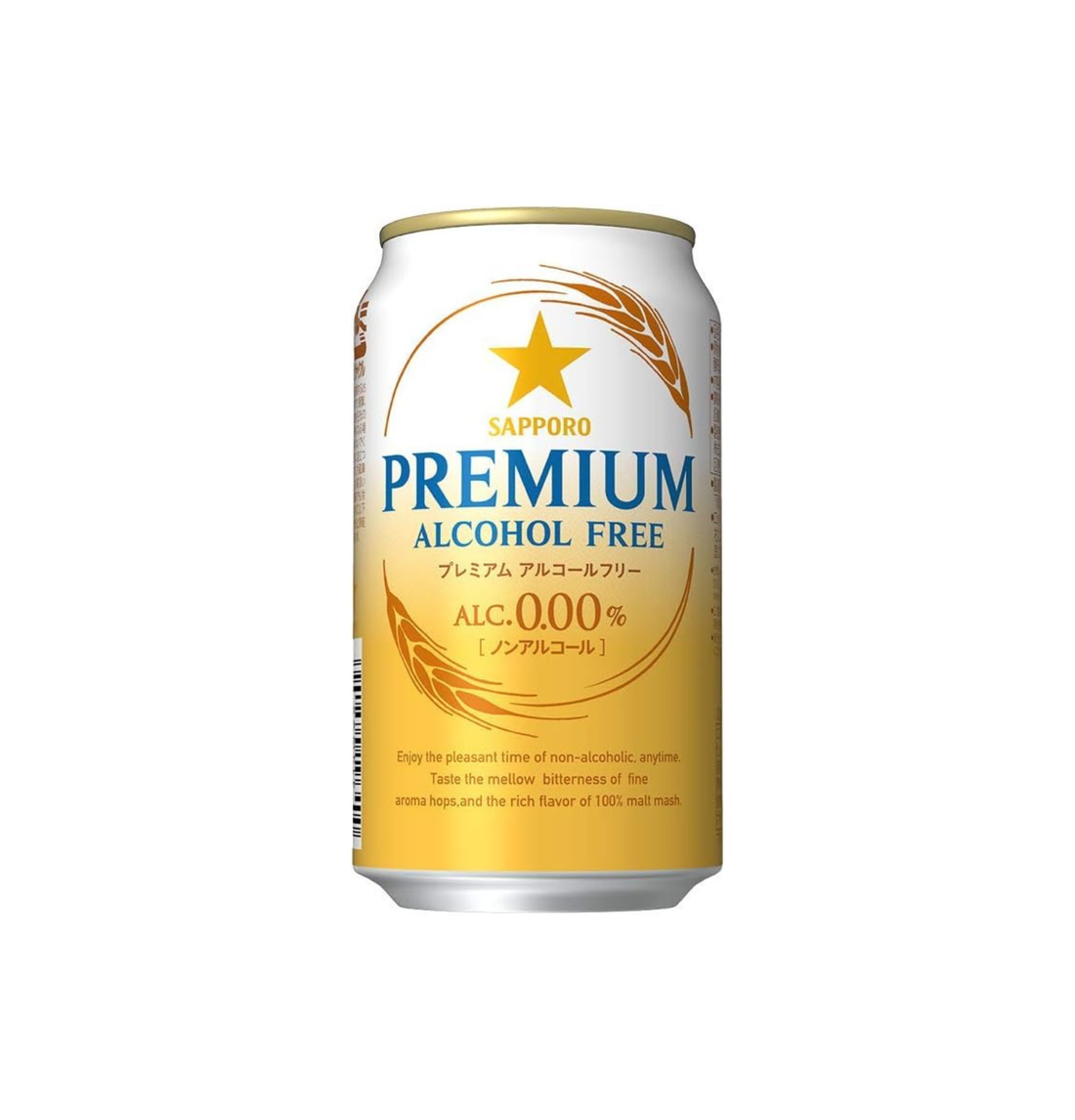 Sapporo Premium Alcohol Free Non-Alcoholic Beer 350ml