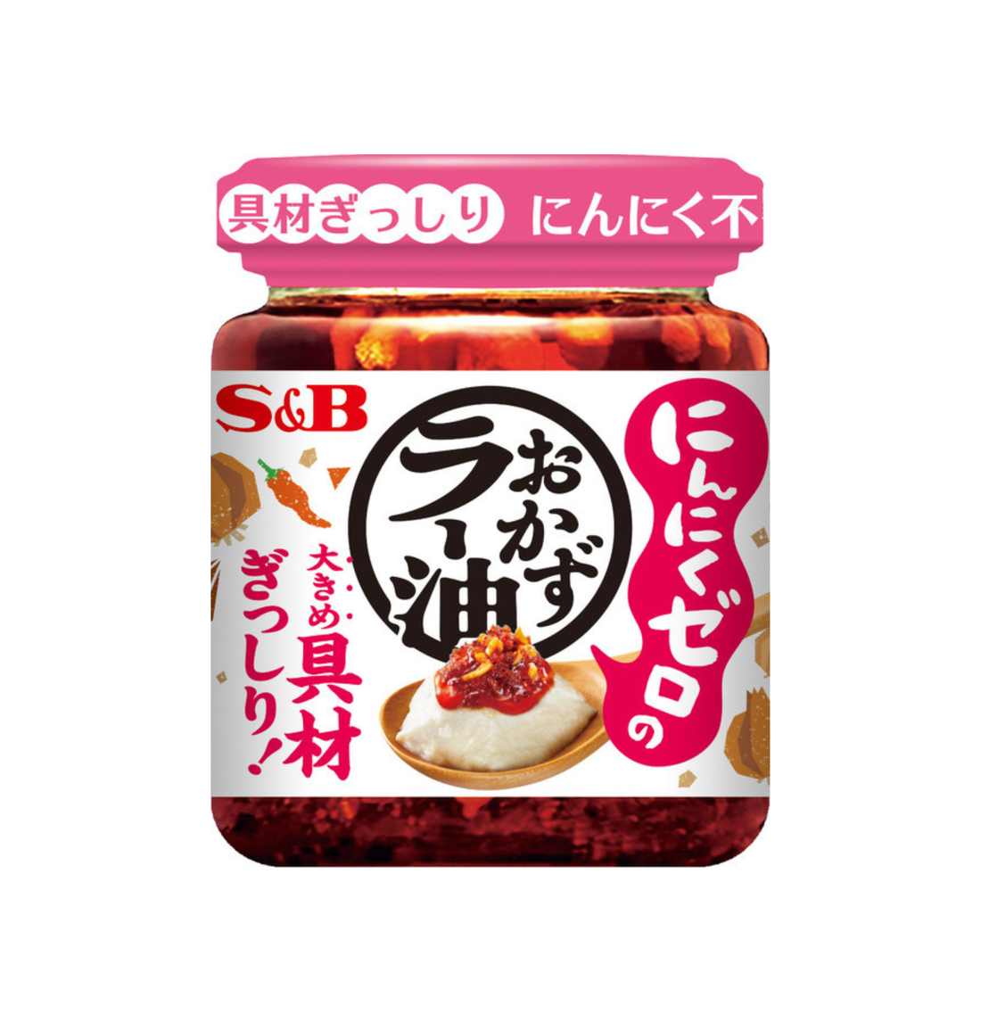 S&amp;B Garlic Zero Okazu Rayu 110g – Japanese Crunchy Chilli Oil