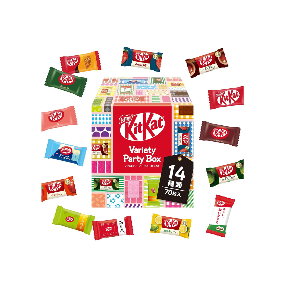 Nestle KitKat Mini Variety Party Box 70 Pieces | Made in Japan