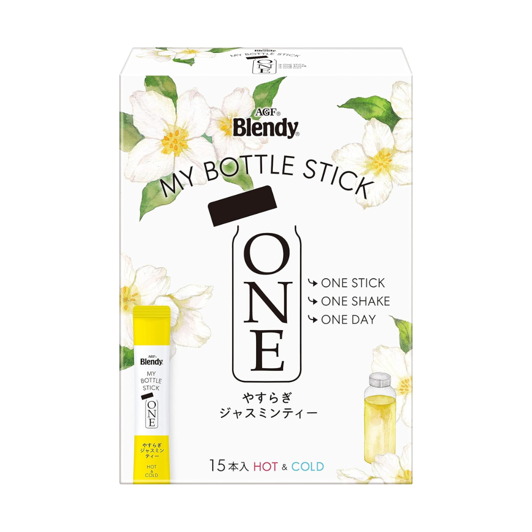 AGF Blendy My Bottle Stick One Peaceful Jasmine Tea 15 Sticks [Jasmine Tea] [For water bottles] | Made in Japan